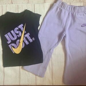 Nike Casual Pants And Short Sleeve Tee 4T